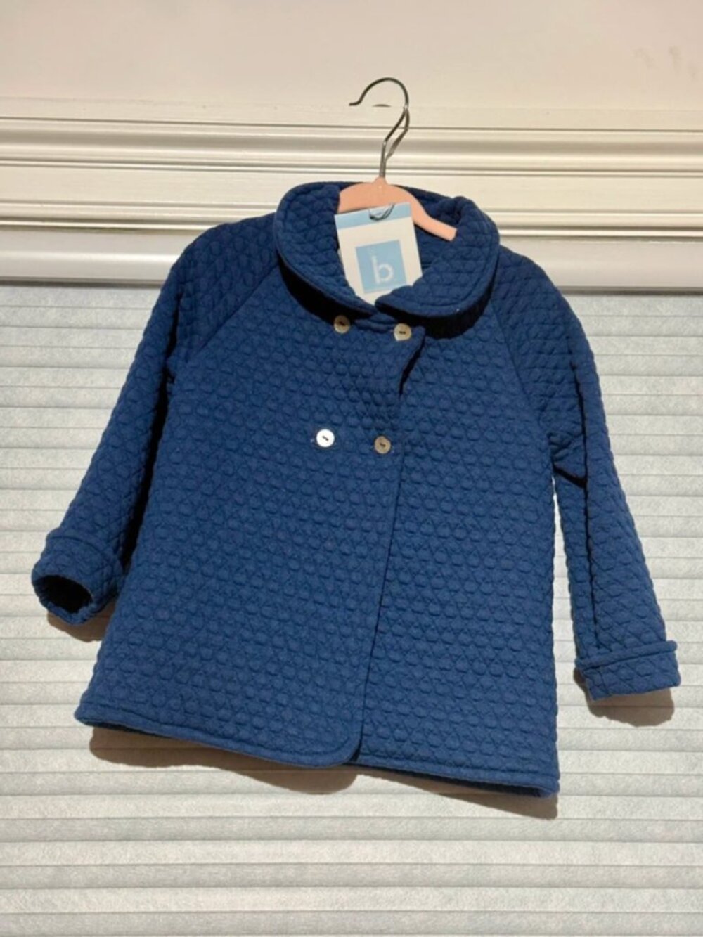 Bella Bliss Navy Quilted Coat – 3T Toddler – NWT